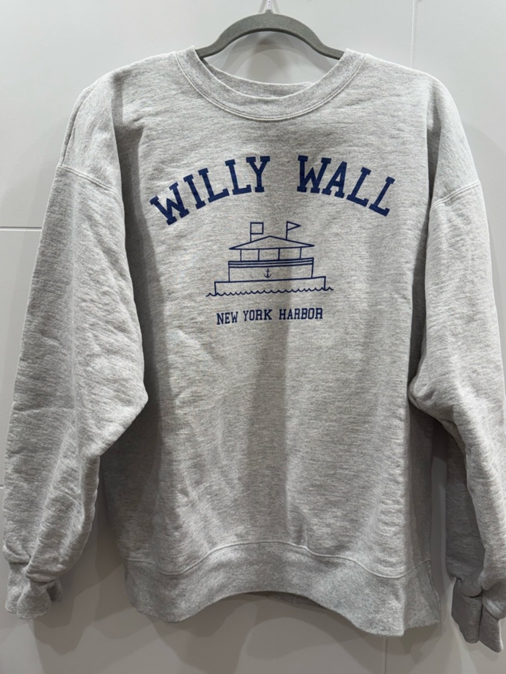 New York Harbor Men's Light Gray Crewneck Sweatshirt